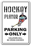 HOCKEY PLAYER ~Sign~ parking fan stick puck fan gift