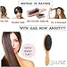 iLAZ Natural Boar Bristle Hair Brush Comb with Nylon pin/Wooden handle - Best for Styling, Straightening, Detangling and Thick Thin Fine Straight Curly Wavy Long Short Dry Damaged Hair