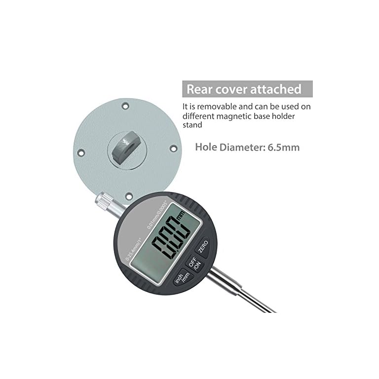 AUTOUTLET Digital Dial Indicator Probe 0.01mm/0.0005'' Range DTI Gauge