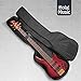 Bass Guitar Gig Bag by Hola! Music, Deluxe Series with 15mm Padding, Black