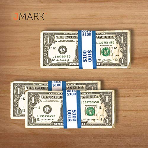 Money Bands Currency Sleeves Straps - Made in USA (Pack of 330 for $100) Self-Adhesive Money Wrappers for Bills Color Coded Wraps Meets ABA Standards, 7.5 x 1.25 inches - Counter Recyclable Kraft Pape - Thumbnail 6