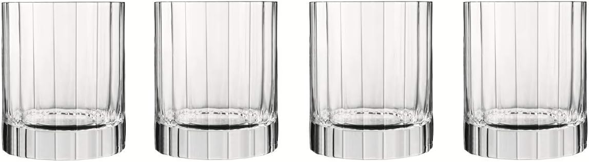 Luigi Bormioli - Bach - Glass Tumblers Set of 4 - SON.hyx Crystal - Highly Resistant to Breakage - Dishwasher Safe - Made in Italy