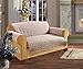 Elegance Linen Quilted Pet Dog Children Kids - Furniture Protector- Microfiber Slip Cover Natural Love Seat