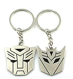 Metal Transformers Autobot & Decepticon Symbol Keychain [ONE PAIR]