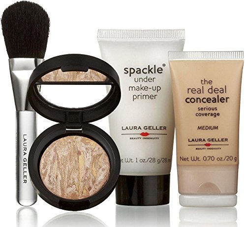 Laura Geller Flawless in a Flash (Primer, Concealer, Foundation, Brush, Makeup Bag)