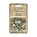 Index Clips by Tim Holtz Idea-ology, Antique Nickel Finish, Approximately 0.75 Inches, 24 Clips (TH93574)