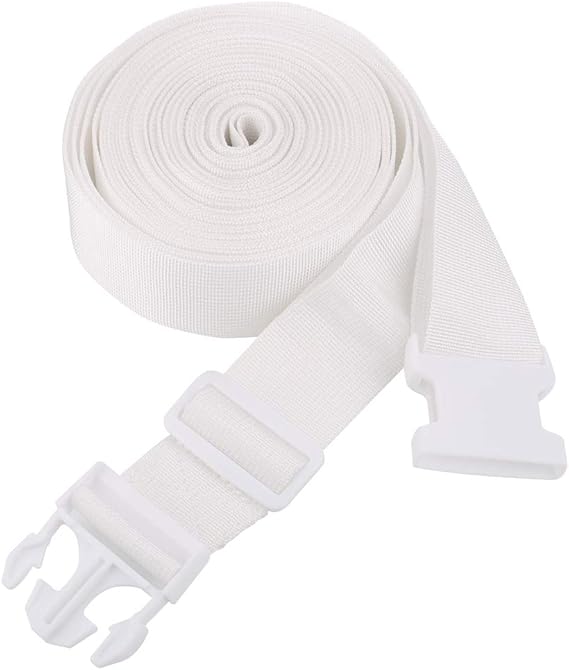 DLLJ White Strap for Twin Beds/Twin to King Bed Strap/Twin