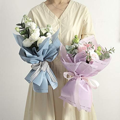 限定特価 装飾材料 花包装紙 英語ボーダーブーケ裏地紙ギフトショップ包装材料誕生日プレゼント装飾紙 ピース さまざまな色 Color 6 大注目