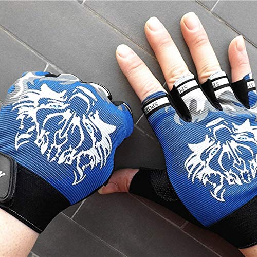 Sale! Teresamoon Antiskid Cycling Bike Gym Fitness Sports Breathable Wolf Head Gloves - Thumbnail 2