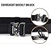 FEIKCOR Tactical Belt, Tactical Heavy Duty Waist Belt for Men, Quick-Release Military Style Shooters Nylon Belts Metal Buckle (Black)