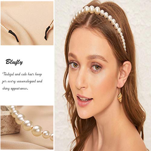 Diademas Acolchadas Con Perlas Para Mujer, Diademas Anchas Con Cuentas Acrílicas, Aros Para El Pelo Barrocos, Accesorios Para El Cabello Hechos A Mano Para Niñas | En Línea
