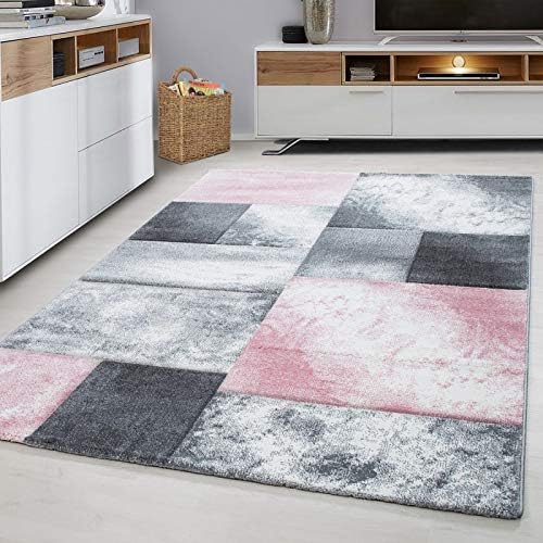 Carpet 1001 Moderner Designer Konturenschnitt 3d Wohnzimmer Teppich Hawaii 1710 Rosa 80x150 Cm Amazon De Kuche Haushalt