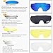 GIEADUN Sports Sunglasses Protection Cycling Glasses Polarized UV400 for Cycling, Baseball,Fishing, Ski Running,Golf (Blackwhite)