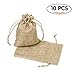 Shintop Burlap Bags - Burlap Drawstring Pouches Wedding Gift Bags Jewelry Candy Pouch Bags 10pcs