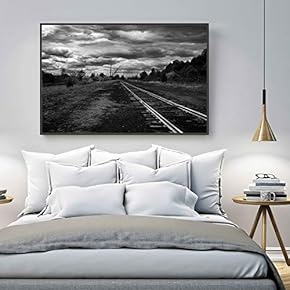 Canvas Wall Art for Living Room, Bedroom Monochrome Landscape Framed Canvas Prints for Home Decoration Ready to Hang - 16x24 inches
