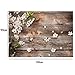 LB 5X3ft Wooden Floor &Flower Poly Fabric Photography Backdrop Studio Prop Customized Photo Backgrounds Backdrops DZ425