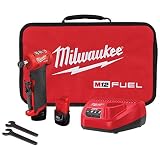 Milwaukee 2485-22 M12 FUEL Right Angle Die Grinder with 2 Battery and Charger Kit