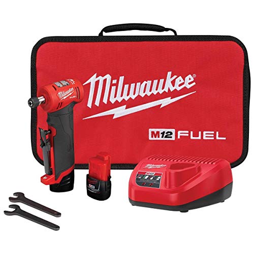 Milwaukee 2485-22 M12 FUEL Right Angle Die Grinder with 2 Battery and Charger Kit Milwaukee 2485-22 M12 FUEL Right Angle Die Grinder with 2 Battery and Charger Kit