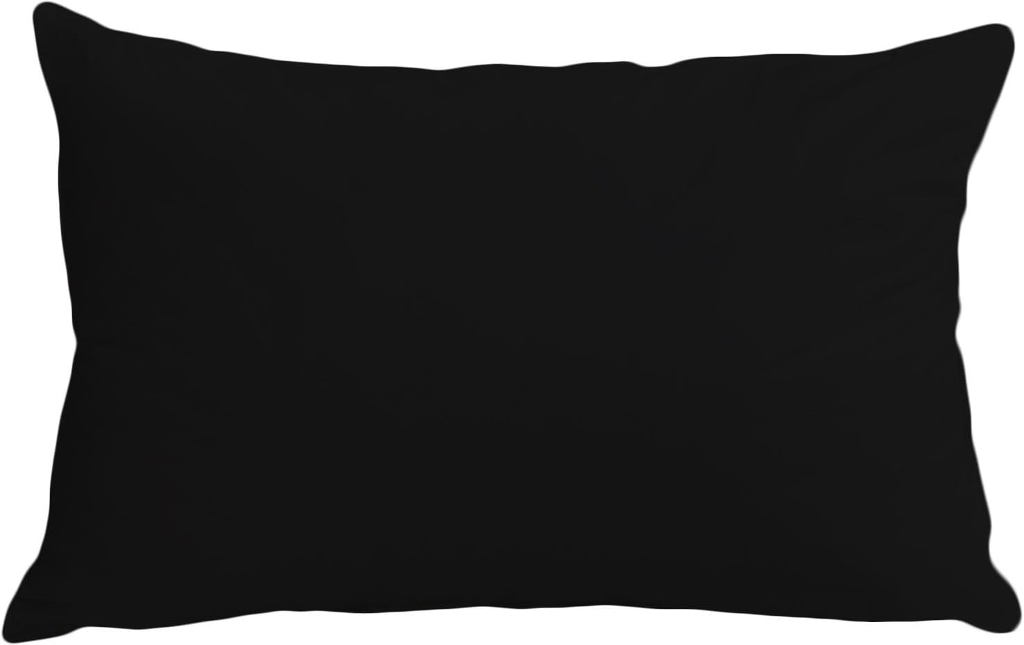 SASA CRAZE Bedding Extra Deep 16"/40cm Fitted Sheet (PillowCover, Black)