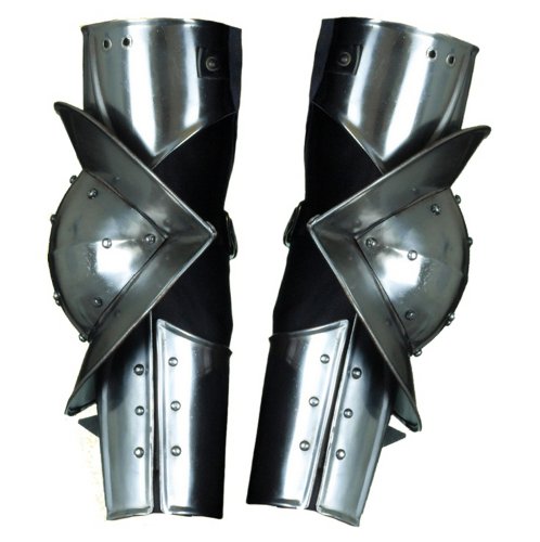 Armor Venue - Gothic Arm Armor with Elbow Protection - Metallic - One Size Armour
