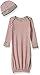 Burt's Bees Baby Baby Organic Holiday Gown & Cap Set, Candy Cane, One Size