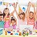 Pencil Erasers Zoo Animal Erasers -30 Pack Puzzle Erasers with Unicorn Pencil Bag Easter Party Favors for Kids, Games Prizes, Carnivals and School Supplies Easter Gifts for Girls
