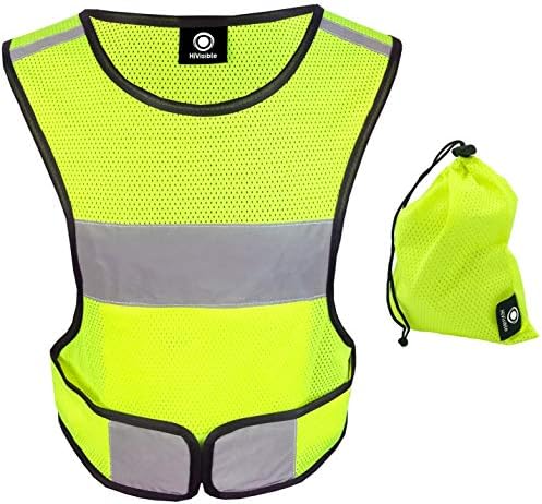 High Visibility Vest. Reflective Running Vest. Reflective Vest for Walking. Safety Reflective Running Gear for Men and Women for Night Running. Reflective Tape Bands Clothing.