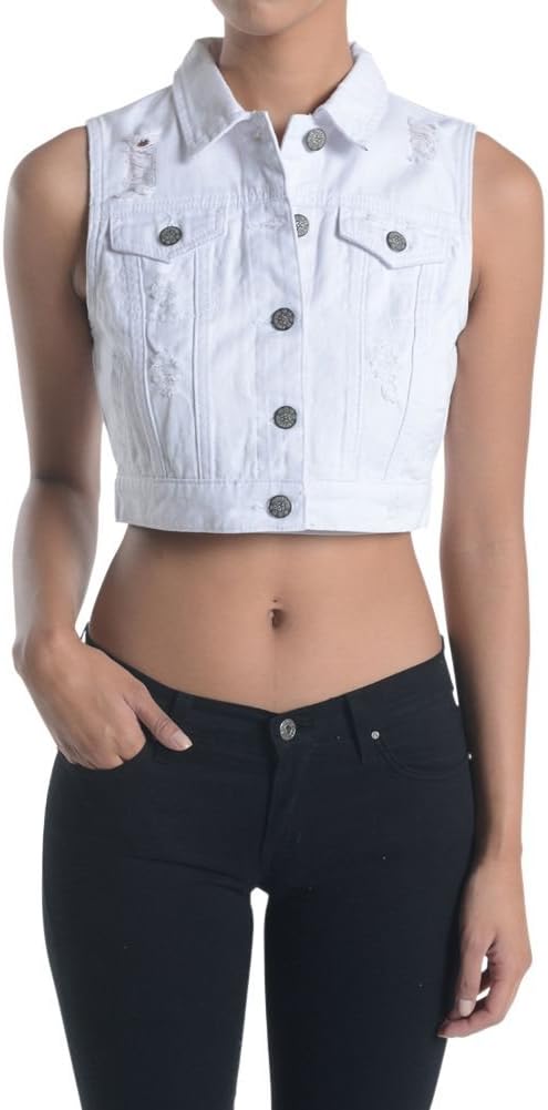 Women's Denim Crop Top