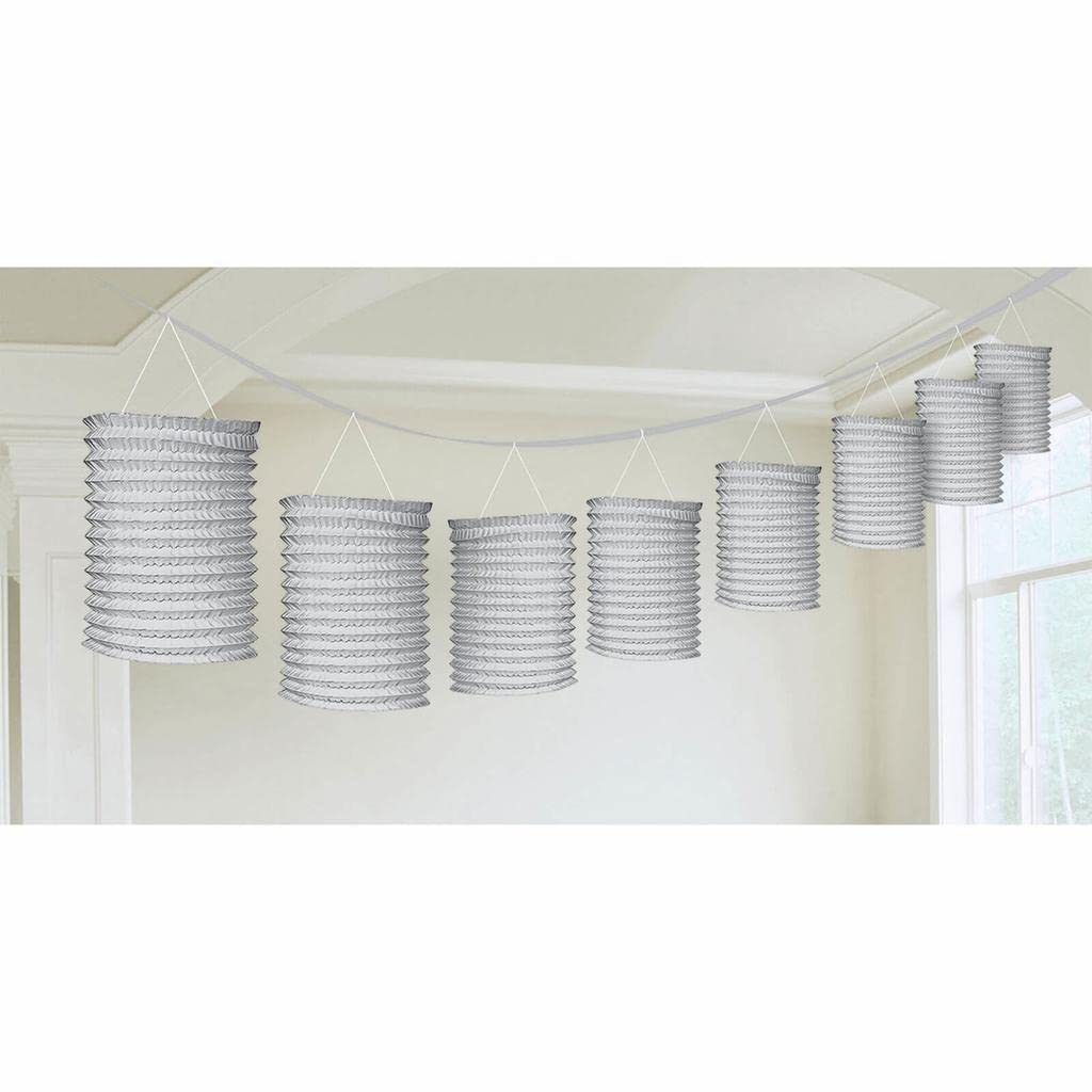 Amscan 22055-18-55 Grlnd Lntrn Ppr Silver