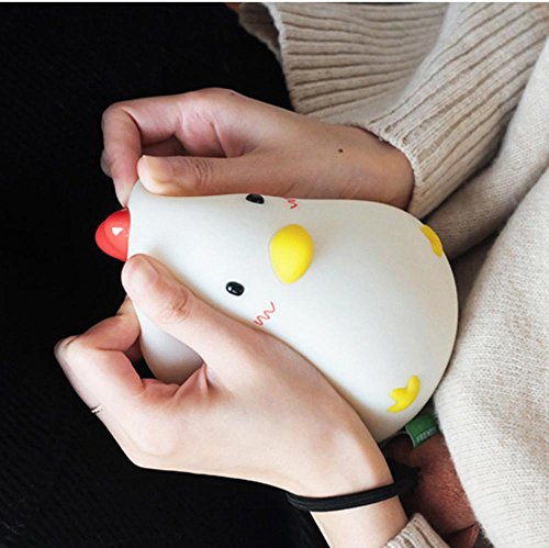 image for Wake Up Light Alarm Clock ,Aolvo Silicone Cute Creative Chicken Touch 
