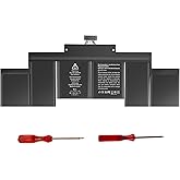 A1398 A1618 Laptop Battery Replacement Compatible for MacBook Pro 15 Inch Retina A1494 (Late 2013, Mid 2014, Early 2015) Repl