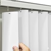 Vertical Blinds Replacement Slats Heavy Duty PVC Smooth Curved (White) You Pick Size and Quantity (82.5 Inches) (2 Slats)