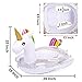 Memeoriestime Unicorn Floaties for Kids, Inflatable Unicorn Float for Pool Toddler Floats Swimming Rings with Glitters Summer Outdoor Pools Rafts for Boys Girls 12+ Months