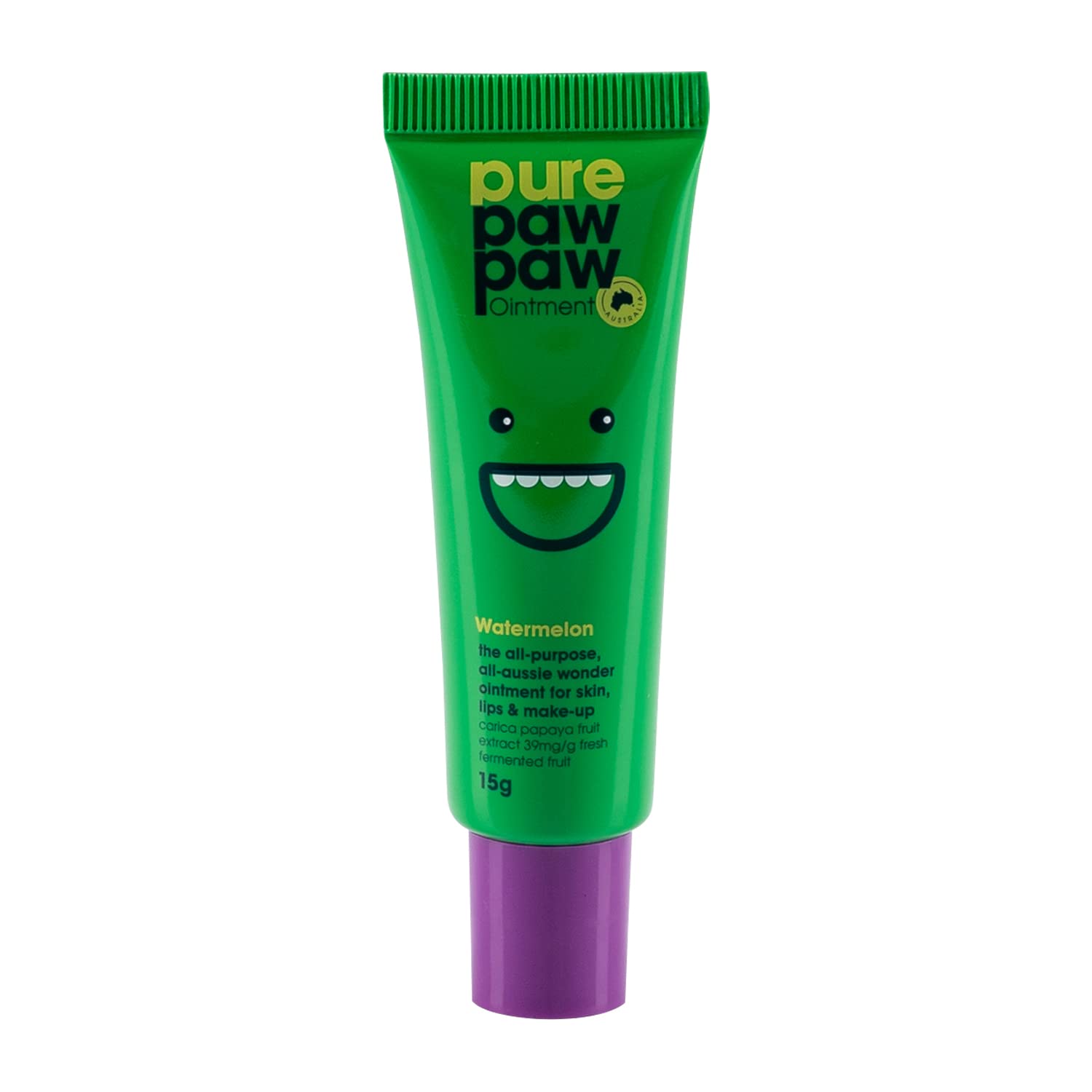Pure Paw Paw Australian Ointment with Watermelon to Smooth and Soothe, Suitable For Lips, All Skin Types and Makeup 15g