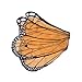 Fanciful Fabric Butterfly Wings, in Orange