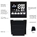 T&F Digital Alarm Clock Led Desk Clock with Date Temperature Humidity Meter Backlight & Weather Channel Portable Travel
