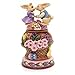 Jim Shore HWC by Enesco Kissing Bunnies with Rotatable Flowers