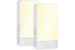 Dawnrise Night Lights Plug into Wall,Motion Sensor Light Indoor with Invisible Motion Sensor,2200K or 4000K,5LM or 20LM Adjustable Brightness,LED Night Lights for Bedroom,Kid Room,Stairs,Hallway,2PK