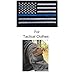 Tactical USA Flag Patch Law Enforcement 2 Pieces Thin Blue Line American Flag US United States of America Military Morale Patches