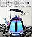 Onlycooker Whistling Tea Kettle Stainless Steel Stovetop Teakettle Sturdy Teapot for Tea Coffee Fast Boiling with Infuser Color Rainbow Mirror Finish 2 Liter / 2.1 Quart