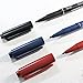 Felt Tip Pens - Dual tips 1.0mm&0.5mm fine medium 10pcs/color pen marker multifunctional pigment liner ink pen fiber tipped sketch drawing archival sign pens (10pcs black+10pcs blue +10pcs red)