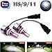 H8 H9 H11 LED Headlight Bulbs 2018 Newest Design All-in-One Conversion Kit High or Low Beam Fog Light 12000LM Super Bright Auto Light 6000K White - 3 Year Warranty
