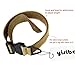Yisibo Tactical Harness Dog Collar K9 Adjustable Nylon ID Dog Collar With Metal Buckle/V-ring + Training Stretchable Bungee Dog Leash (adjustable 16
