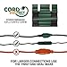 Twist and Seal Cord Protect (2 Pack) - Outdoor Extension Cord Plug Head Safety Cover Connector and Weatherproof Electrical Protector for Holiday, String, and Christmas Lights – Green