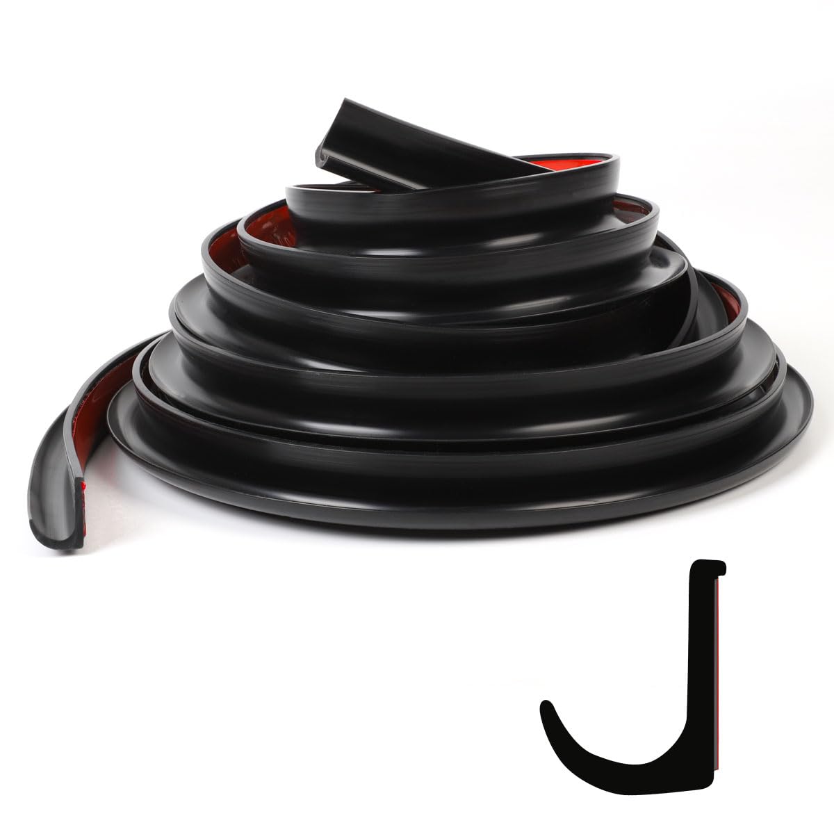 XmuxHai RV Rain Gutter Silicone Rubber J-Shape,Weather Stripping with ...
