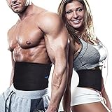 OpeCking Waist Trimmer Belt, Slimmer Kit, Weight Loss Wrap, Stomach Fat Burner, Low Back and Lumbar Support with Sauna Suit Effect, Best Abdominal Trainer - Medium