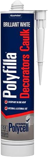 Polycell Decorators Caulk White 380ml PLCTC380 Polycell view 1