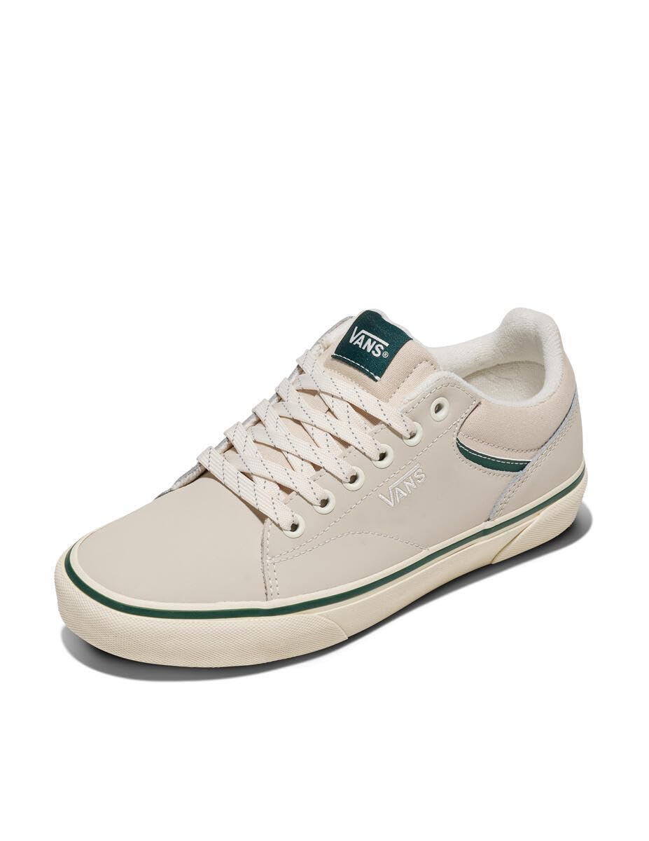 Vans Women's Seldan Shoe | Retro Tennis Inspired Sneakers for Fashion, Work & Everyday Wear, Reflective Lace Oatmeal, 7.5 Image