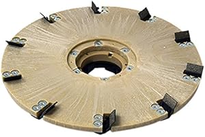 Diamabrush By Malish 921901202 19-inch Coating/Mastic Removal Tool for Concrete, 25 Grit, Counter Clockwise with NP9200 Clutch Plate and 1.5-inch Riser