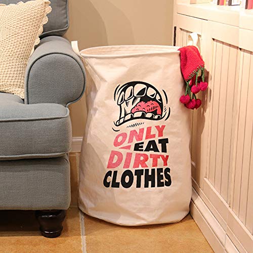 Gotian Dirty Clothes Underwear Basket, Sheets Laundry Clothes Bags, Laundry Basket Storage Basket Box, Folding Waterproof with Great Capacity (C)